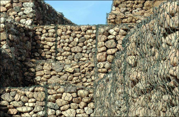 Galfan coated hexagonal mesh gabions