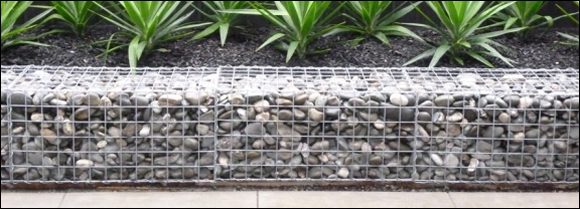 Steel welded wire mesh basket gabions for landscape and gardens